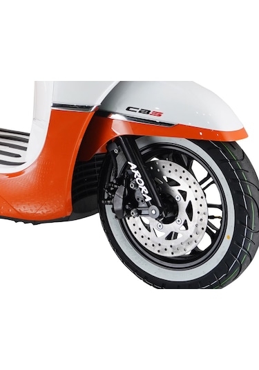 Arora Malibu 125 Cc Hava Soğutmalı Scooter Beyaz Turuncu 2024