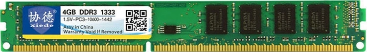 Sones Xıede X031 Ddr3 1333mhz 4gb 1.5v Masaüstü Bilgisayarlar İçin Genel Tam Uyumluluklu Bellek Ram Modülü