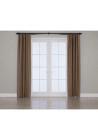 Blackout Fon Perde Koyu Bej Karartma Özellikli Koyu Bej