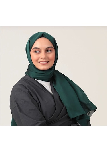 Gesshop Kadın Abiye Janjan Şal Koyu Yeşil