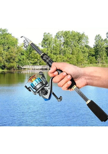 Valkyrie 1.8m Çantalı Motorlu Spin Olta Seti Silikon Rapala Misina Jighead Herşey Dahil Tam Set Ultra Hafif Tasarım