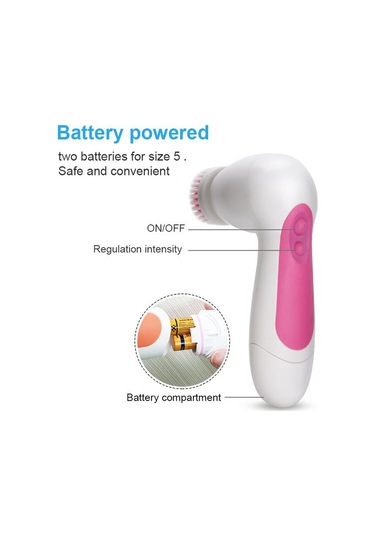 Sones 6'sı 1 Arada Su Geçirmez Yüz Temizleme Aleti Boyut: 130 X 85 X 40 Mm Macenta