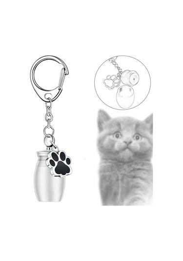 Homyl Urn Anahtarlık Ashes Hatıra Su Geçirmez Anıt Gümüş Altın