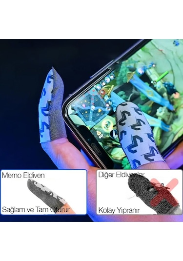 Memo Fs02 Ter Geçirmez Profesyonel Oyun Parmak Eldiveni