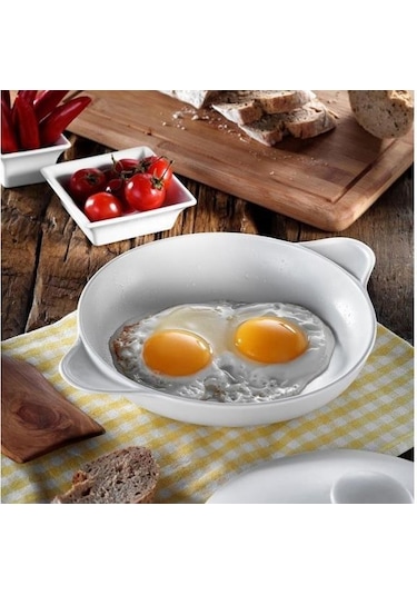 Kütahya Porselen Porflame Porselen 25 CM Kapaklı Tava