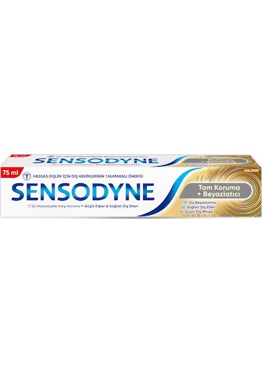 Sensodyne Tam Koruma Ve Beyazlatıcı Diş Macunu 2 x 75 ML