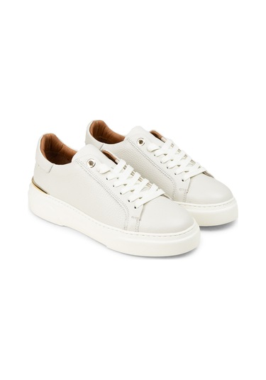 Deery Kadın Hakiki Deri Ekru Sneaker Ayakkabı - 00502zekre01