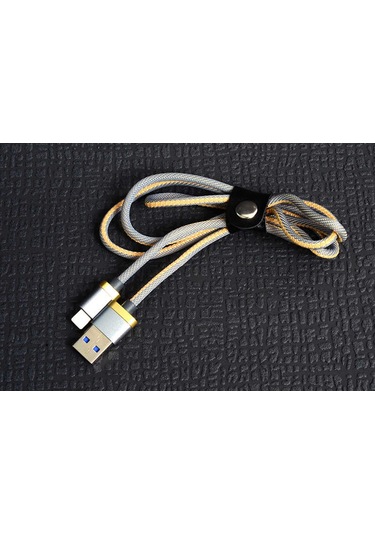 Gold-gri Poro Lightning Usb Kablo 1m