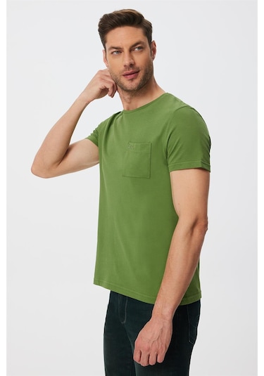 Lee Cooper Twıngo Erkek O Yaka Pike T Shırt Yeşil 16064 Yeşil