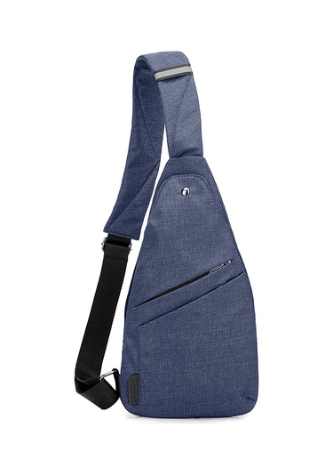 Dianziye Erkekler İçin Polyester Anti-kaçırma Göğüs Çantası - Spor, İş Ve Çağrı Kullanıma Uygun Mavi Renk