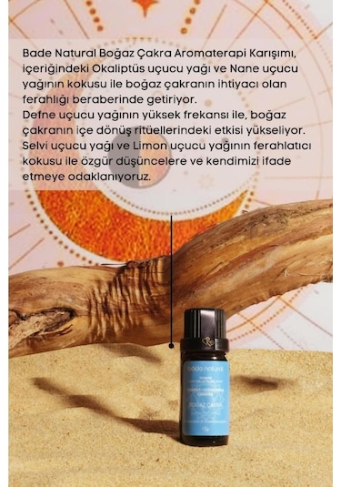 Bade Natural Boğaz Çakra Aromaterapi Karışımı 10 ML