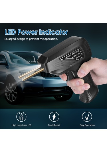 Taşınabilir El Plastik Kaynak Makinesi Panel Çatlak Siyah