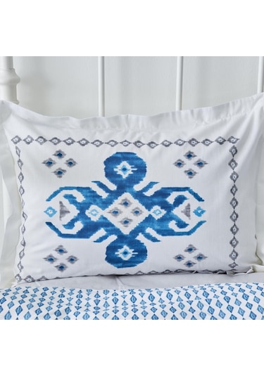 Karaca Home Neos Pamuk Çift Kişilik Nevresim Takımı Mavi