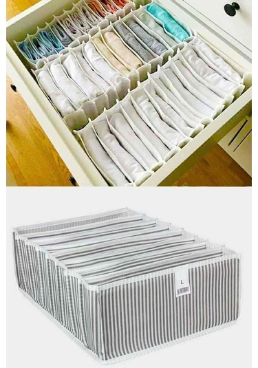 Periboia Akordiyon Çekmece Düzenleyici Organizer 8 Gözlü L Beden Çok Renkli