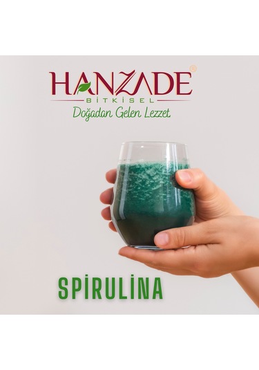 Hanzade Bitkisel Yenilebilir Spirulina Yosun Tozu 25 G
