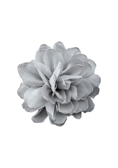 Homyl Kadınlar Için Çiçek Broş Rozeti Büyük Dans Ziyafeti Gri