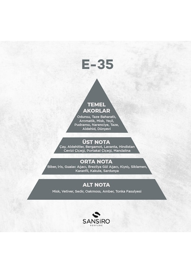 Sansiro E-35 Woody Erkek Parfüm EDP 50 ML