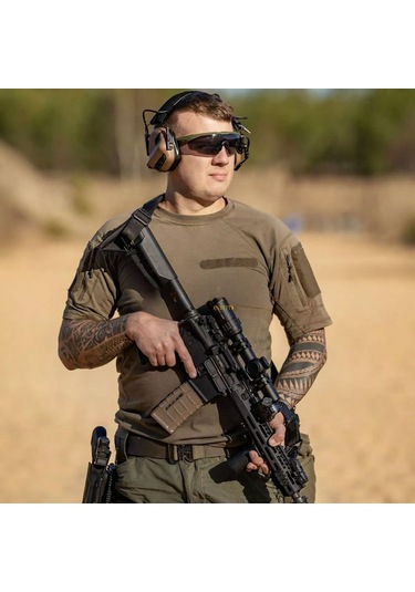 Earmor M32 Plus Hakı Yeşil Telsız Kablolu Atış Elektronık Kulaklıgı Kulak Koruma