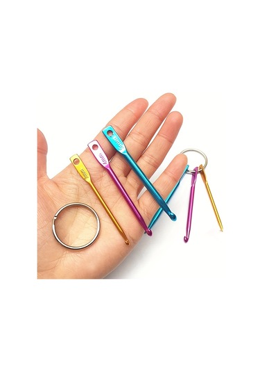 3mm, 4mm, 5mm Anahtarlık Ve Döner Kancalı Mini Tığ Kancaları