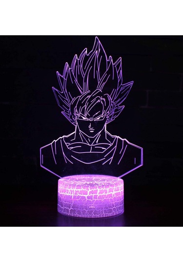 3d Optik İllüzyon Lambası Led Gece Lambası, 7 Renk Dokunmatik Başucu Lambası