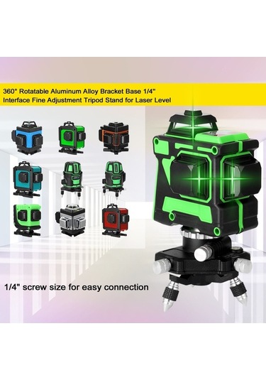 Novahub 360 Dön. Alüminyum Sehpa Ayağı - Hassas Ayarlı, 1/4 Bağlantılı, Nivo Dahil