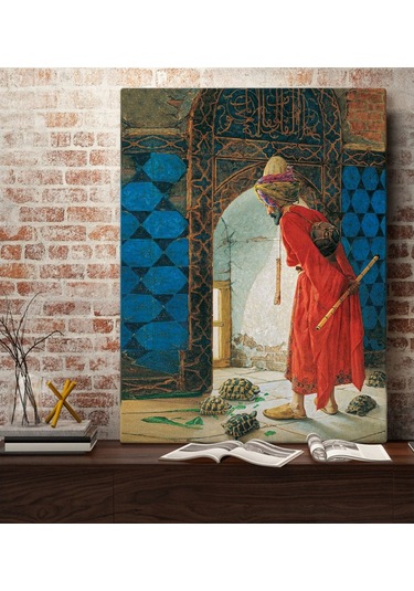 Bk Home Kaplumbağa Terbiyecisi Tasarımlı Kanvas Tablo 70X100Cm-1