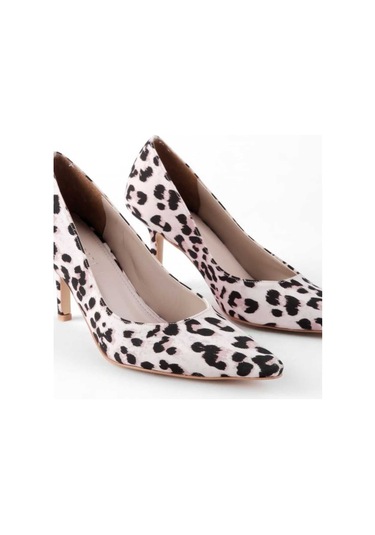 Rahat Leopar Renkli Stiletto Bej-leopar