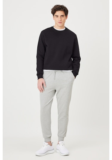 AC&Co / Altınyıldız Classics Standart Fit Normal Kesim Pamuklu Baskılı Cepli Erkek Eşofman Altı Gri Melanj AC&Co / Altınyıldız Classics Standart Fit Normal Kesim Pamuklu Baskılı Cepli Erkek Eşofman Altı Gri Melanj