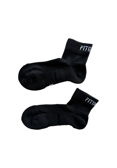 Premium Performance Quarter Siyah Spor Çorap