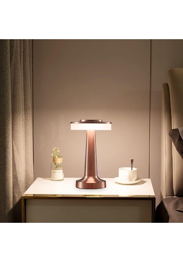 Taşınabilir Şarjlı Masa Lambası Dimmerli Dekoratif Oslo Abajur