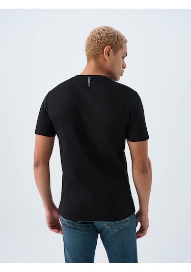 Loft Regular Fit Siyah Erkek T-shirt Lf2038558 Siyah
