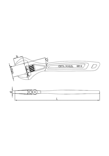 Cetaform B21 Seri 250-10" Kurbağacık Anahtar