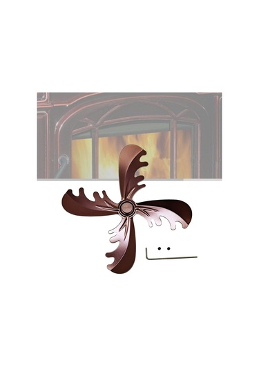 Suntek Şömine Vantilatör Pervanesi 18cm Vidalı Odun Yanan