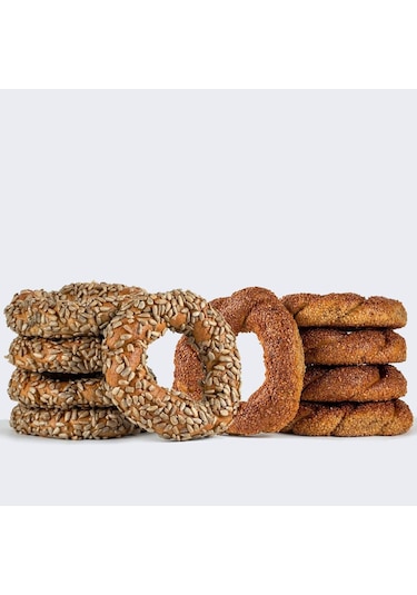 5 Ad.Siyez Unlu Susamlı + 5 Ad.Ay Çekirdekli Simit