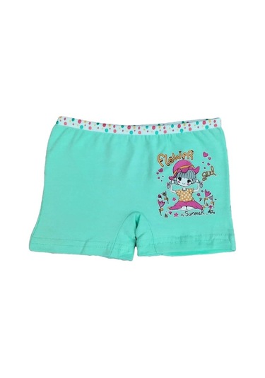 Dondeza 6Lı Kız Çocuk Renkli Likralı Pamuklu Boxer Külot (480847104)