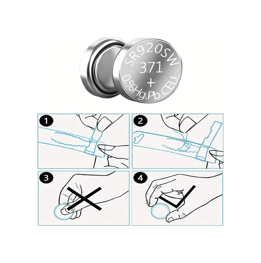 Meridiangoods 10 Adet Sr920sw Ag6 371 370 Lr921 Kaliteli 1.5v Saat Pili Seti