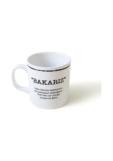 Keramika Bakarız Silindir Kupa 10 Cm
