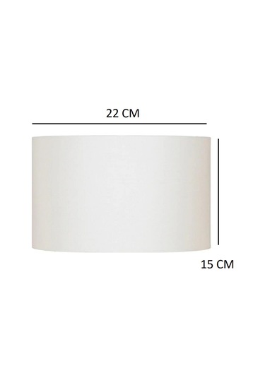 Abajur Şapkası - Yedek Şapka - Abajur Başlığı -kumaş Başlık Parlak Beyaz