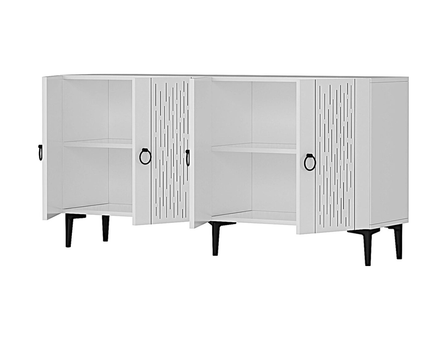 Ka1515b Raın150 Konsol, Kahve Köşesi, Tv Sehpası Beyaz 150cm Beyaz