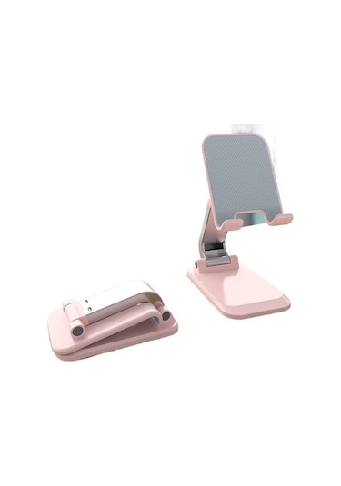 Joyhub Masaüstü Cep Telefonu Tutucusu Tablet Tutucusu Katlanır Teleskopik Tembel Cep Telefonu Tutucusu Masaüstü Açık Pembe Var Direksiyon