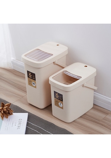 Sones Ofis Plastik Çay Artığı Kovası Çay Atık Kovası İtmeli Kapaklı Taşınabilir Çöp Kutusu, Stil: 7l Diğer