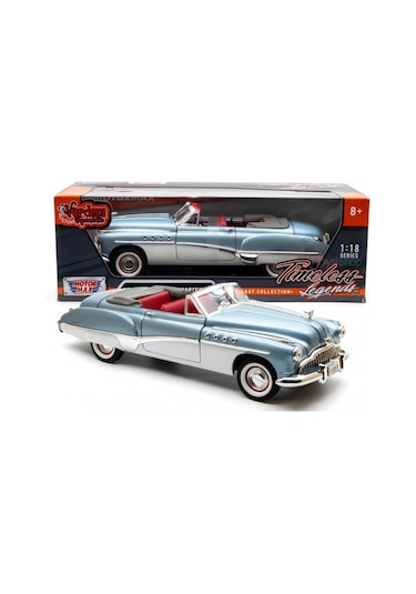 1949 Buick Roadmaster Convertible - Light Blue 1:18 Scale Diecast Model Car Motormax