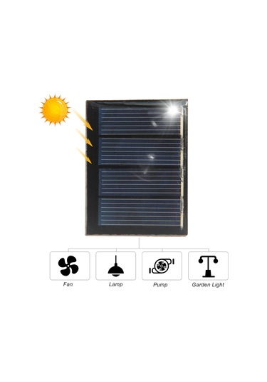 Yaozixa 2v 0.23w 115ma Çok Kristal Güneş Paneli, 50x38mm Ip65 Su Geçirmez Dıy Güneş Enerji Paneli, Model, Oyuncak, Aydınlatma İçin