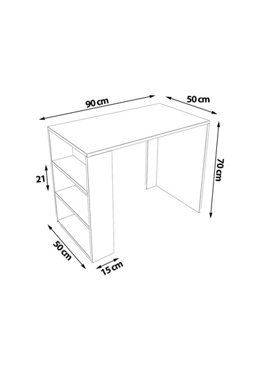 Bej Safir Meşe Çalışma Masası Safir Meşe