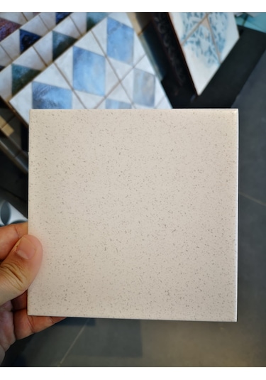 V&b 15x15 Colorvision Terrazzo Beyaz Mat Yer Duvar Seramiği