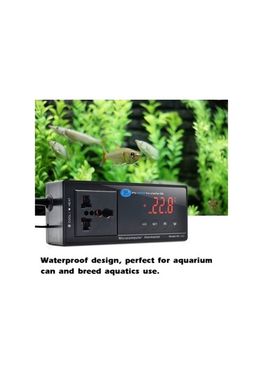 Novahub Ac-112 Dijital Sıcaklık Geçirmez Kontrol Cihazı Akvaryum Mikrobilgisayar Termostatı