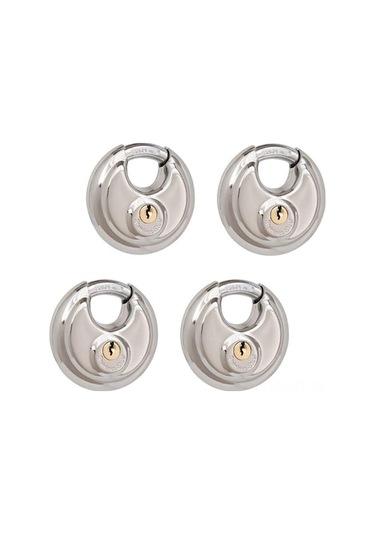 Paslanmaz Çelik Disk Kilit - Dayanıklı Pirinç Gövde Ve Çelik Kilit Halkası 70x20mm