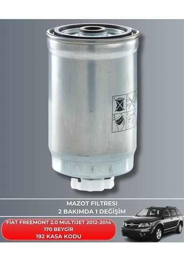 Fıat Freemont 2.0 Multıjet 2012-2013-2014 170 Beygir Mazot Yakıt Filtresi