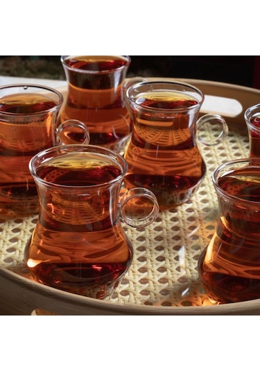 Perotti Dem 6 Lı Borosilikat Çay Bardağı Seti 15529 Şeffaf