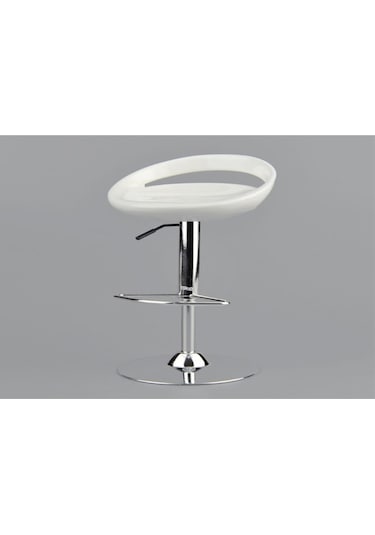 Skycity 1/6 Ölçekli Dönen Bar Tabureti - 30 Cm Figürlere Uygun Plastik Ve Alyuminyum Mobilya Beyaz